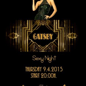 Thursday, 04/09 in the style of The Great Gatsby
