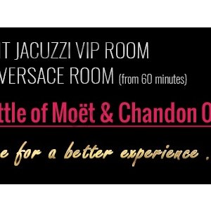 Dárek: Láhev Moët & Chandon k VIP Jacuzzi nebo Versace pokoji již od 60 minut